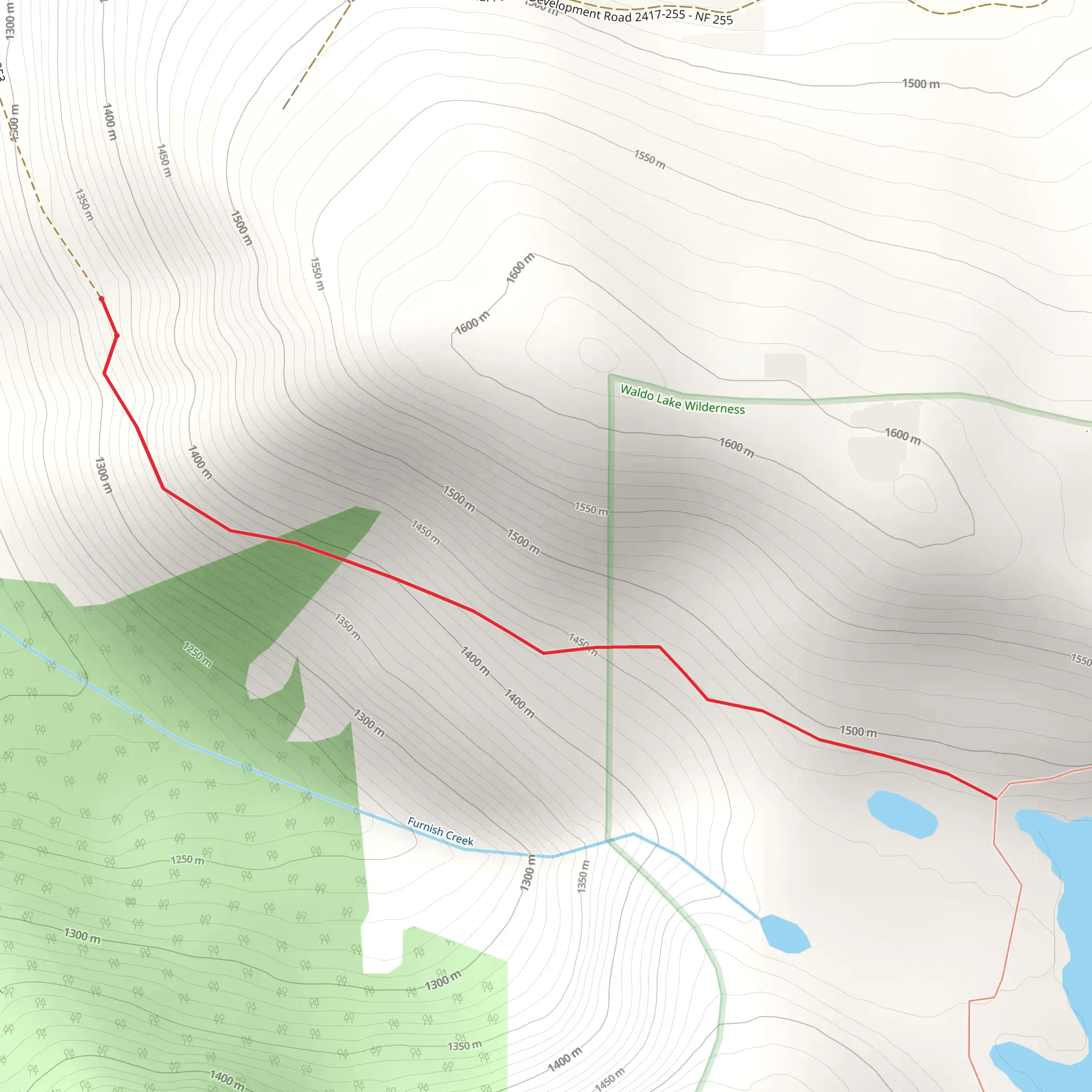 Gander Lake Trail mobile static map