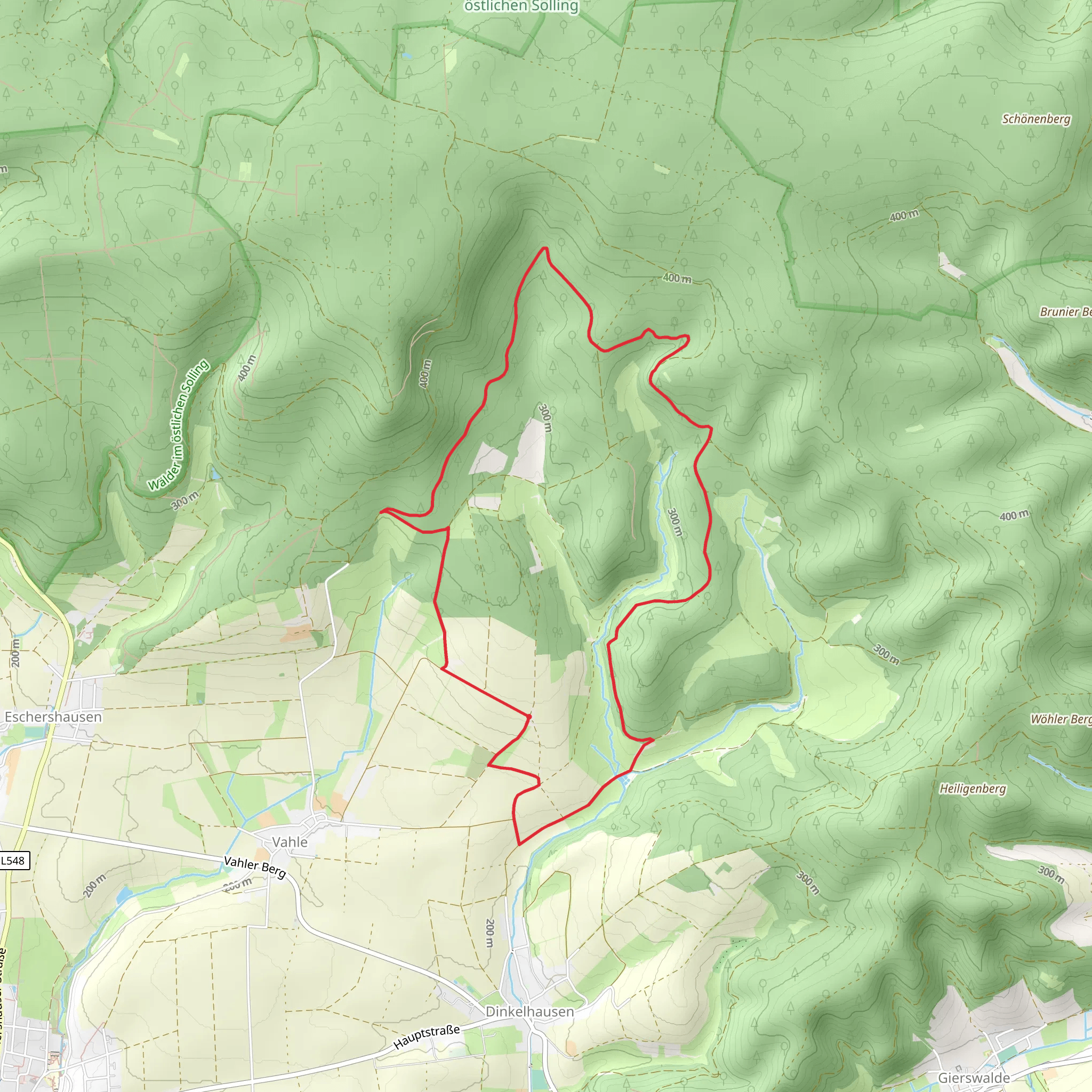 Hohe Warte Loop mobile static map