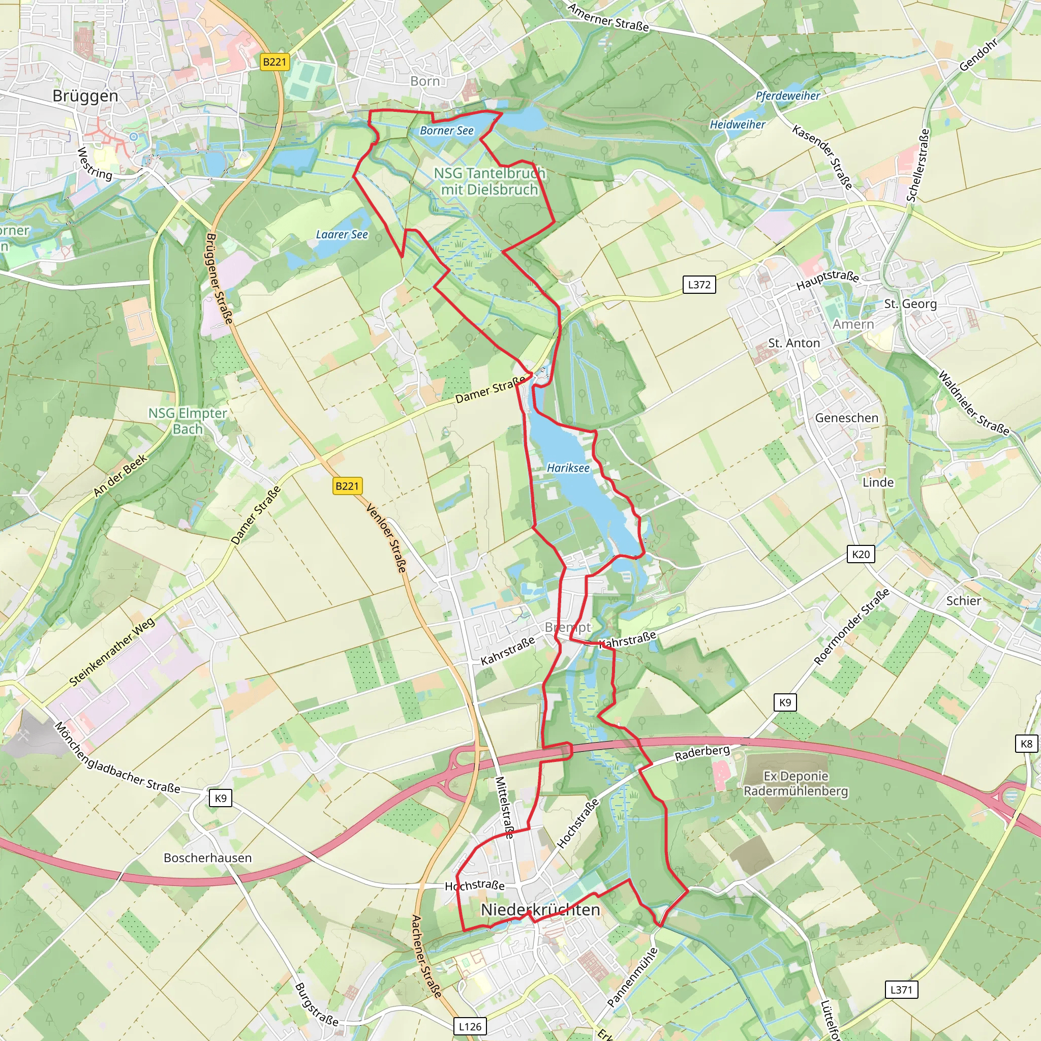 NSG Raderveekes und Luttelforster Bruch and Brempt Loop mobile static map