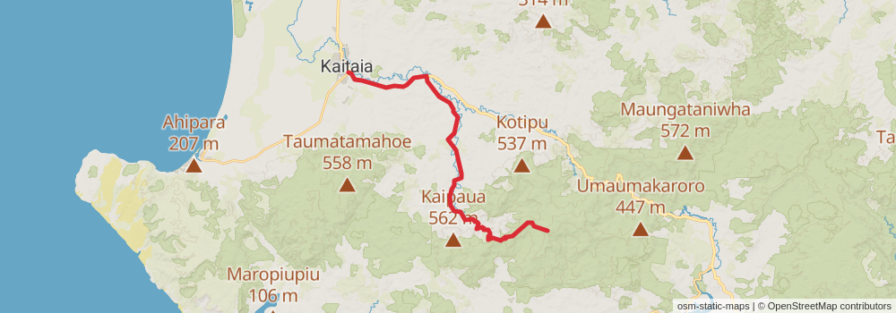 Te Araroa Trail stage 7 Map