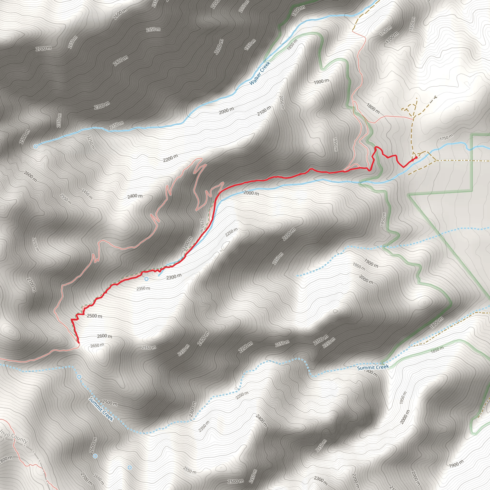 Olancha Stock Trail mobile static map