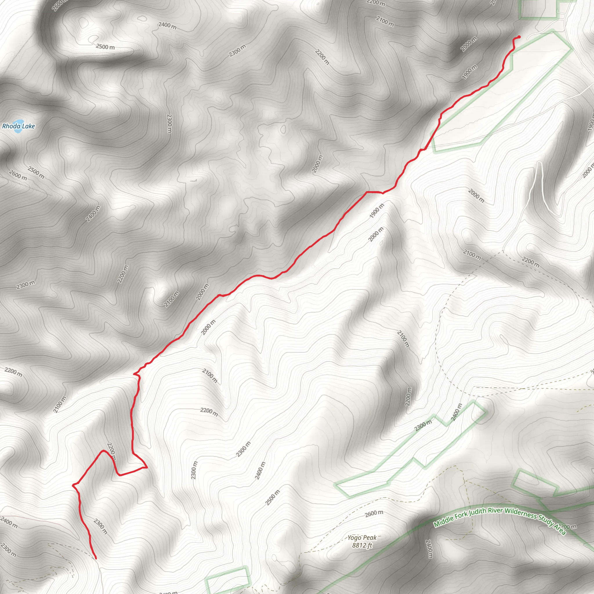 Dry Wolf Trail mobile static map