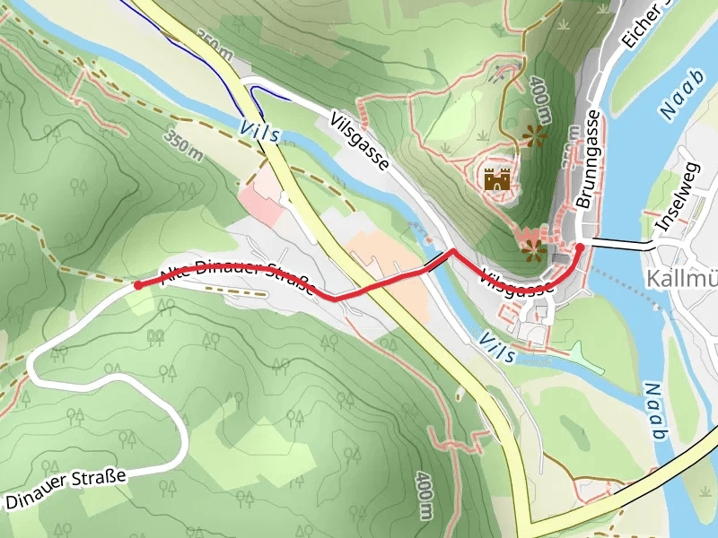 Alte Dinauer Straße and Marktplatz Walk