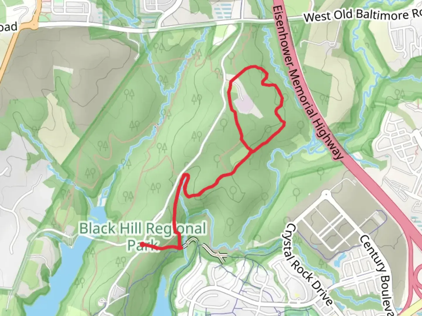 An image depicting the trail Hard Rock Loop Trail and its surrounding area.