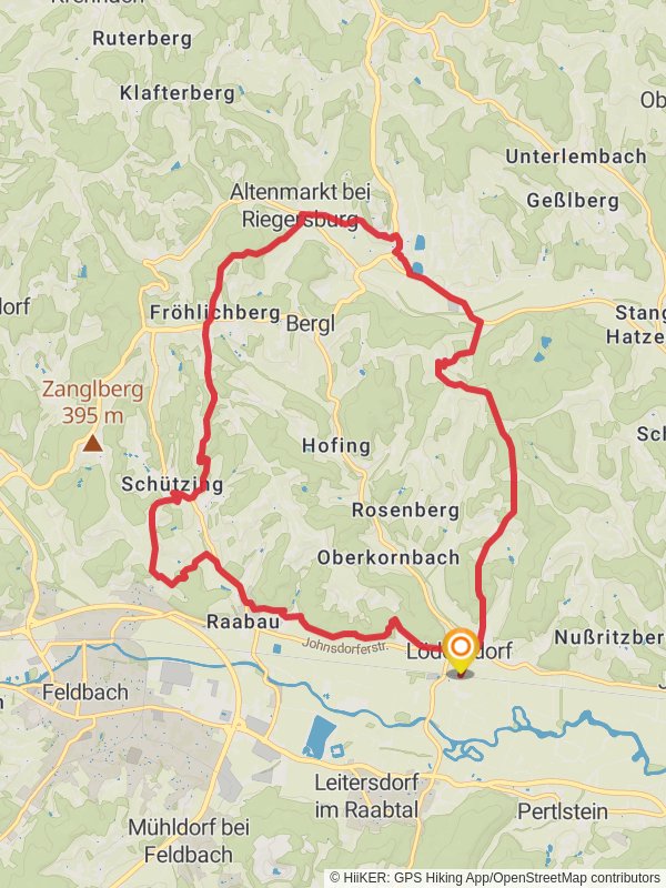 Linke Kopfspur Loop mobile static map