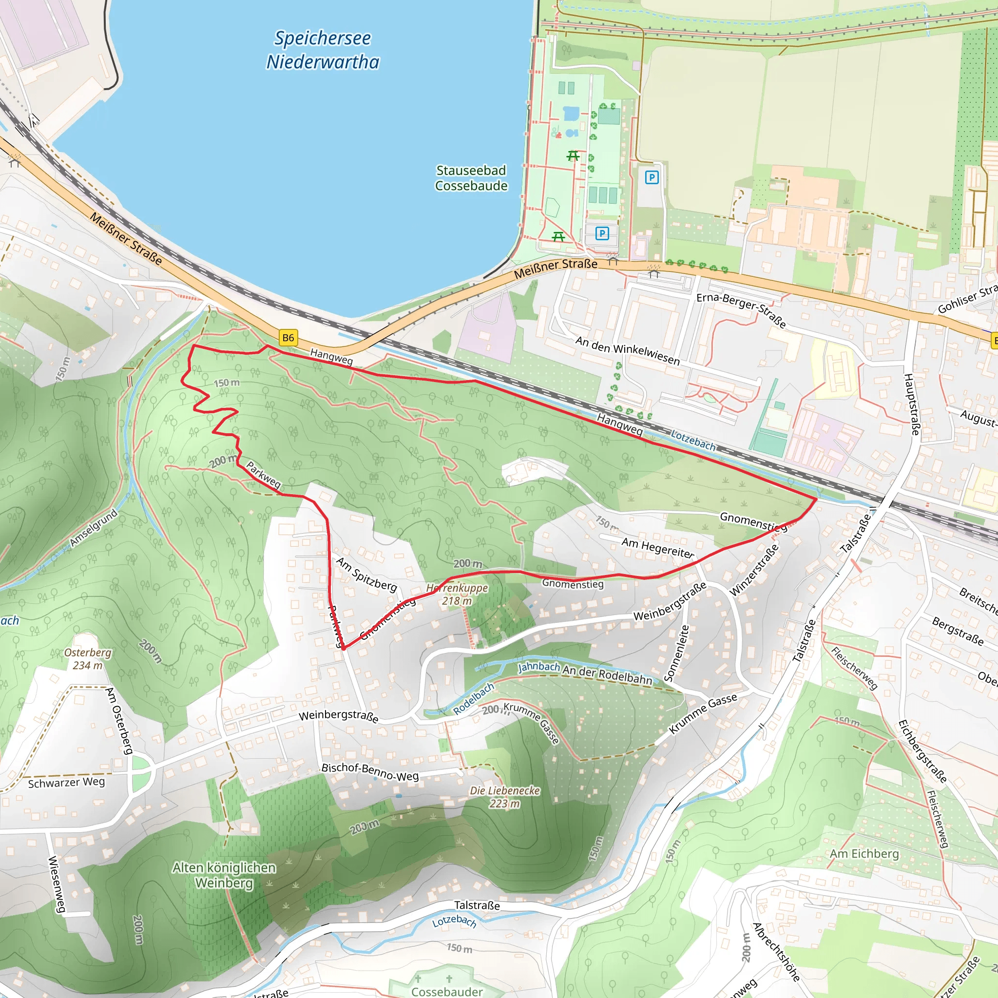 Herren Kuppe Loop mobile static map