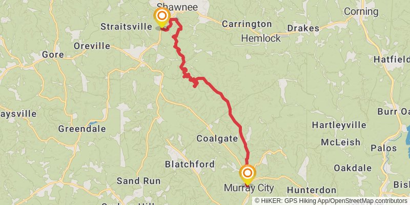 American Discovery Trail North Route stage 55 Map
