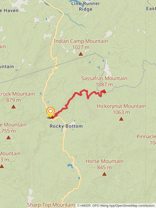 Sassafras Mountain via Foothills Trail