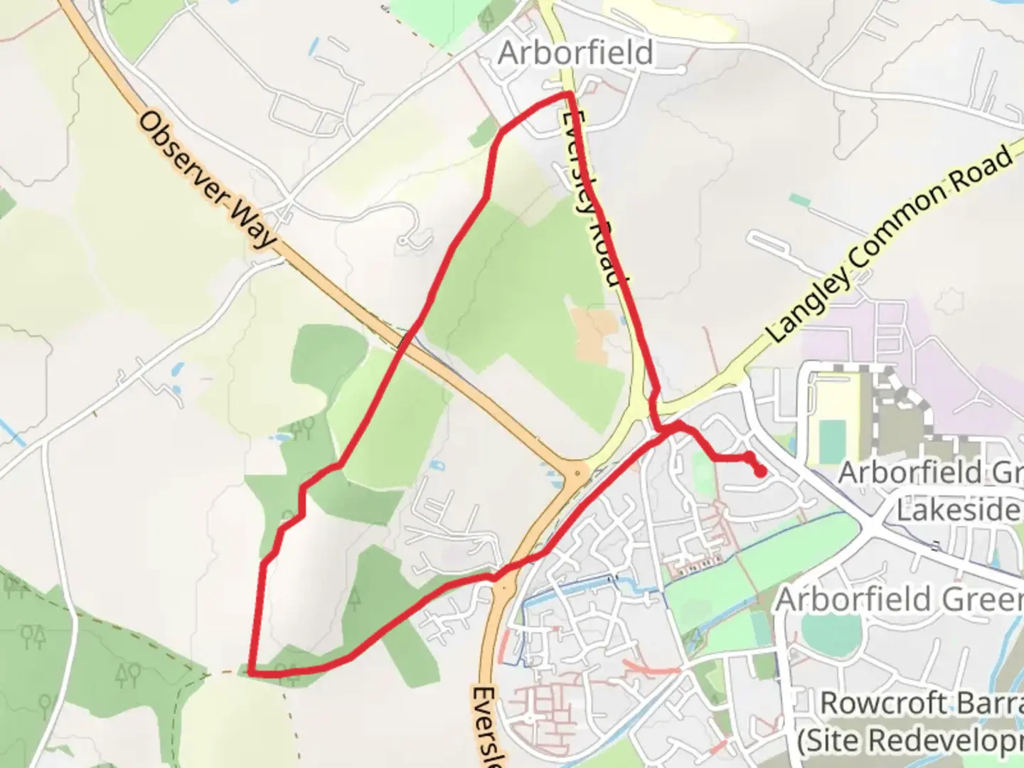 An image depicting the trail Robinhood Copse Loop and its surrounding area.