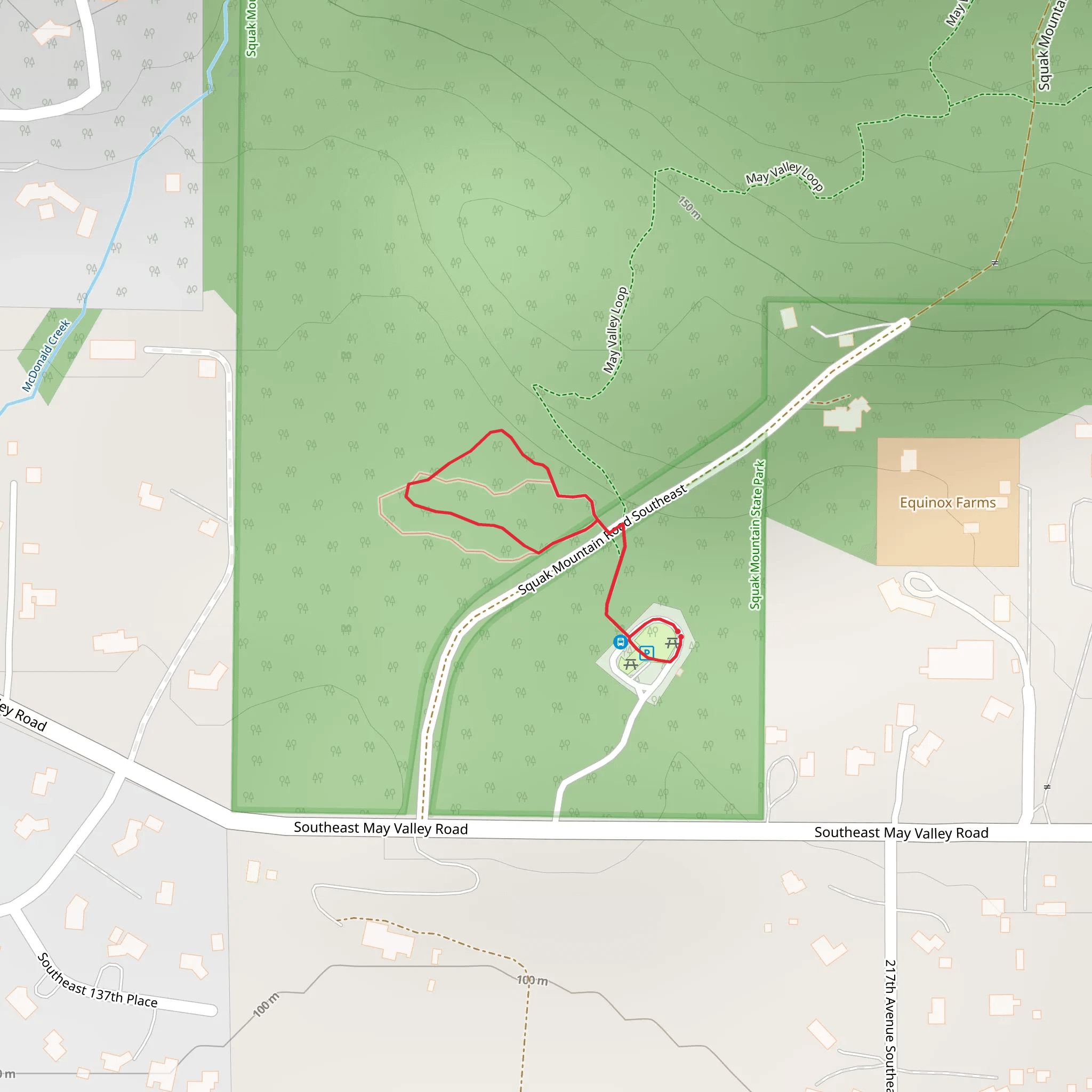 Pretzel Tree Loop Trail mobile static map
