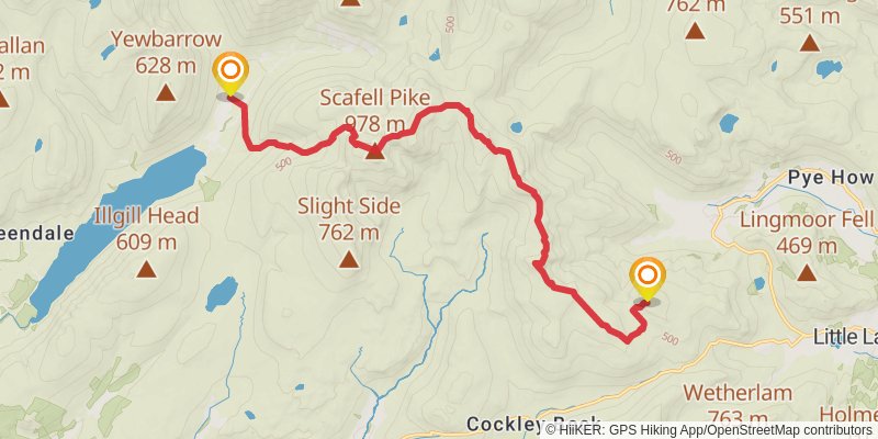 Wainwright Memorial Walk stage 10 Map