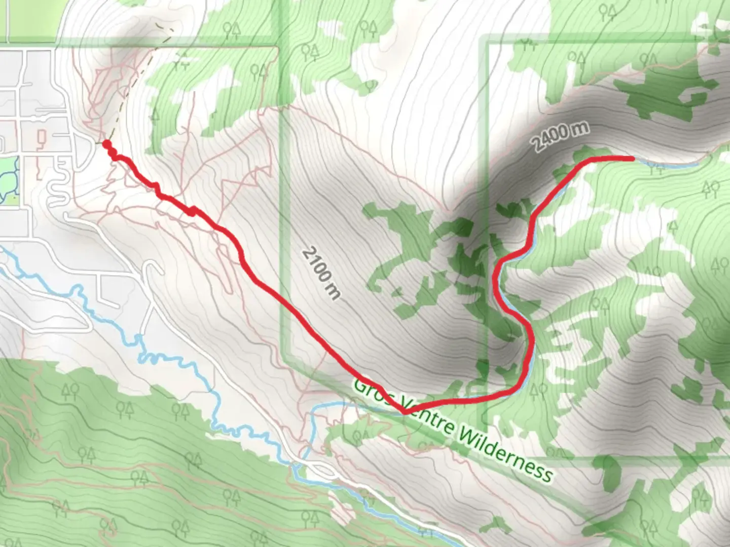 An image depicting the trail Woods Canyon Trail and its surrounding area.
