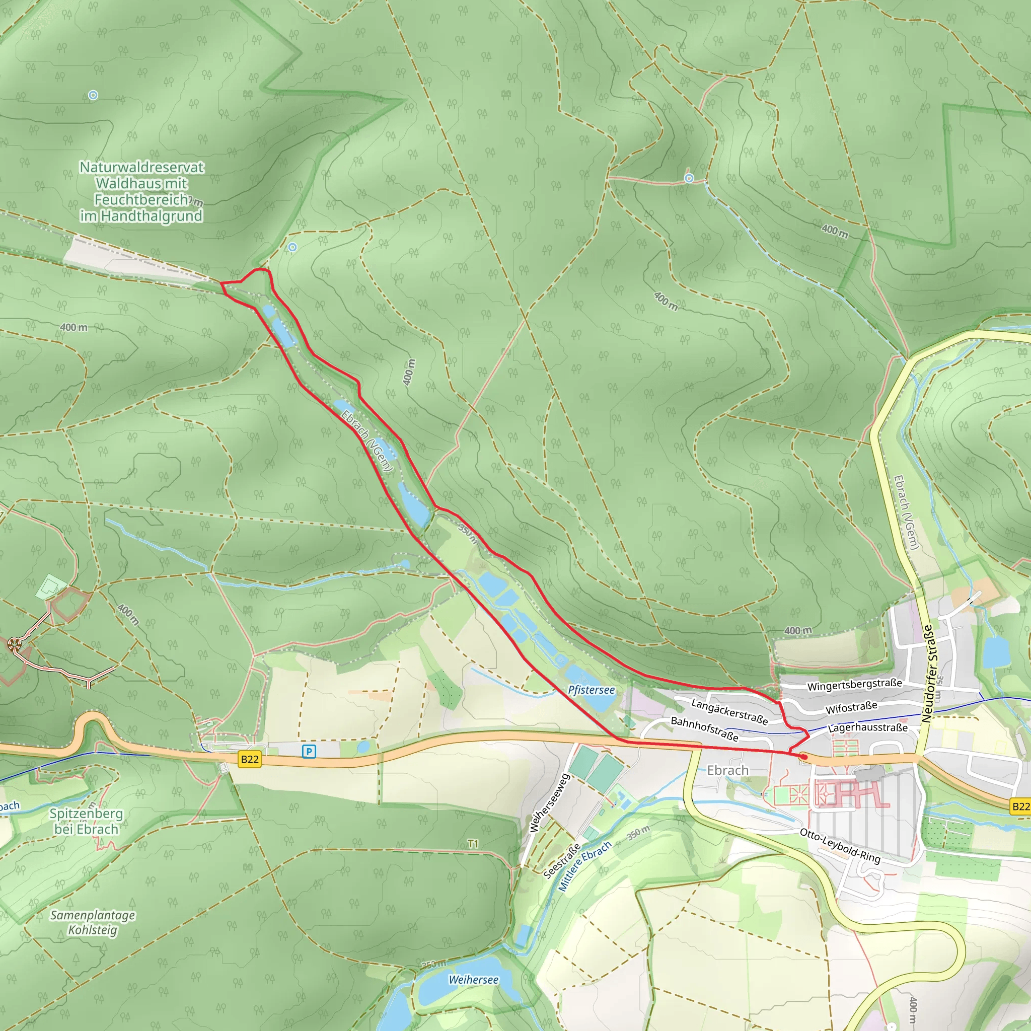 Kelten Erlebnisweg and Steinernes Kreuz Loop mobile static map