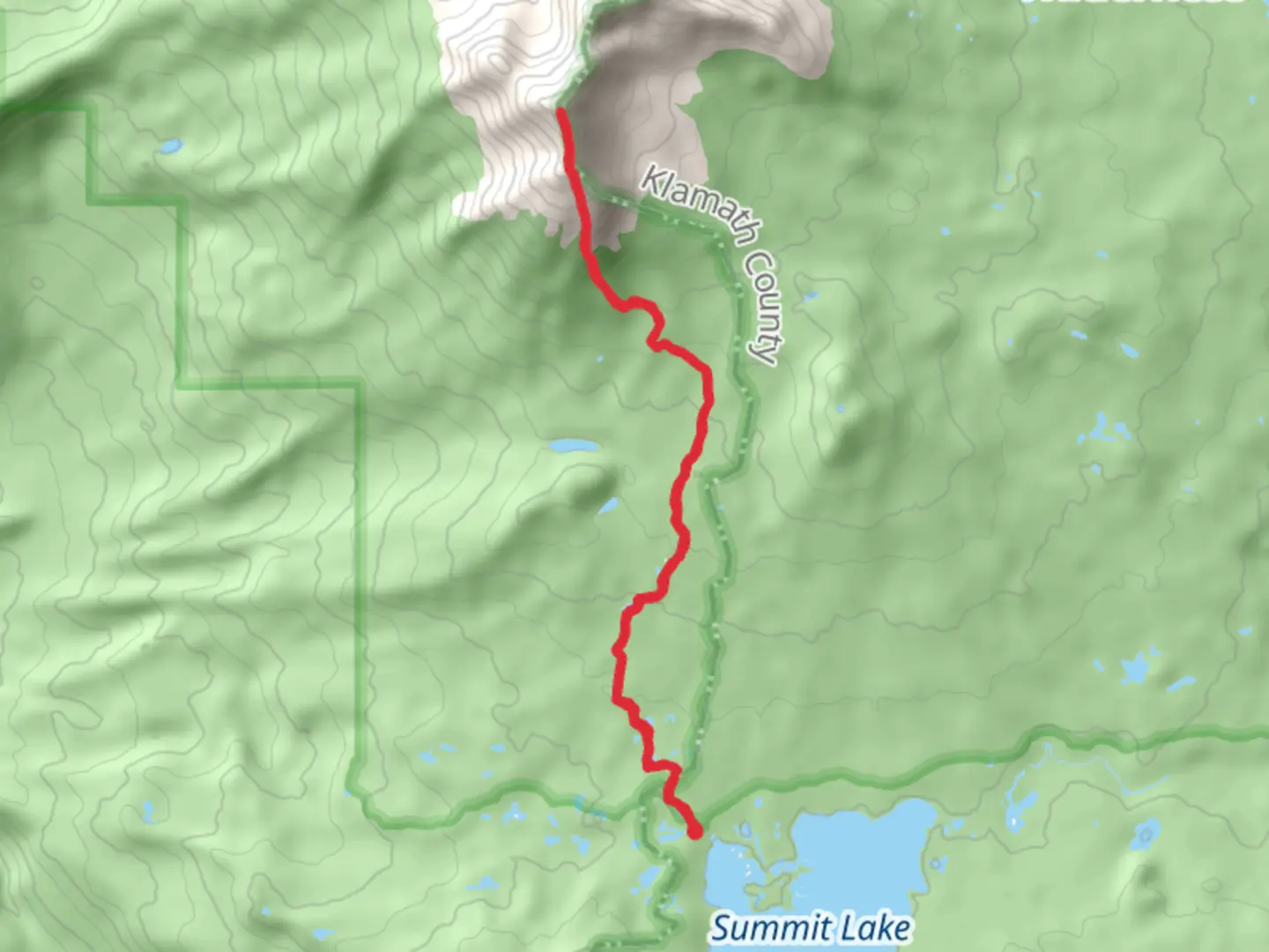 An image depicting the trail Diamond Peak via Pacific Crest Trail and its surrounding area.