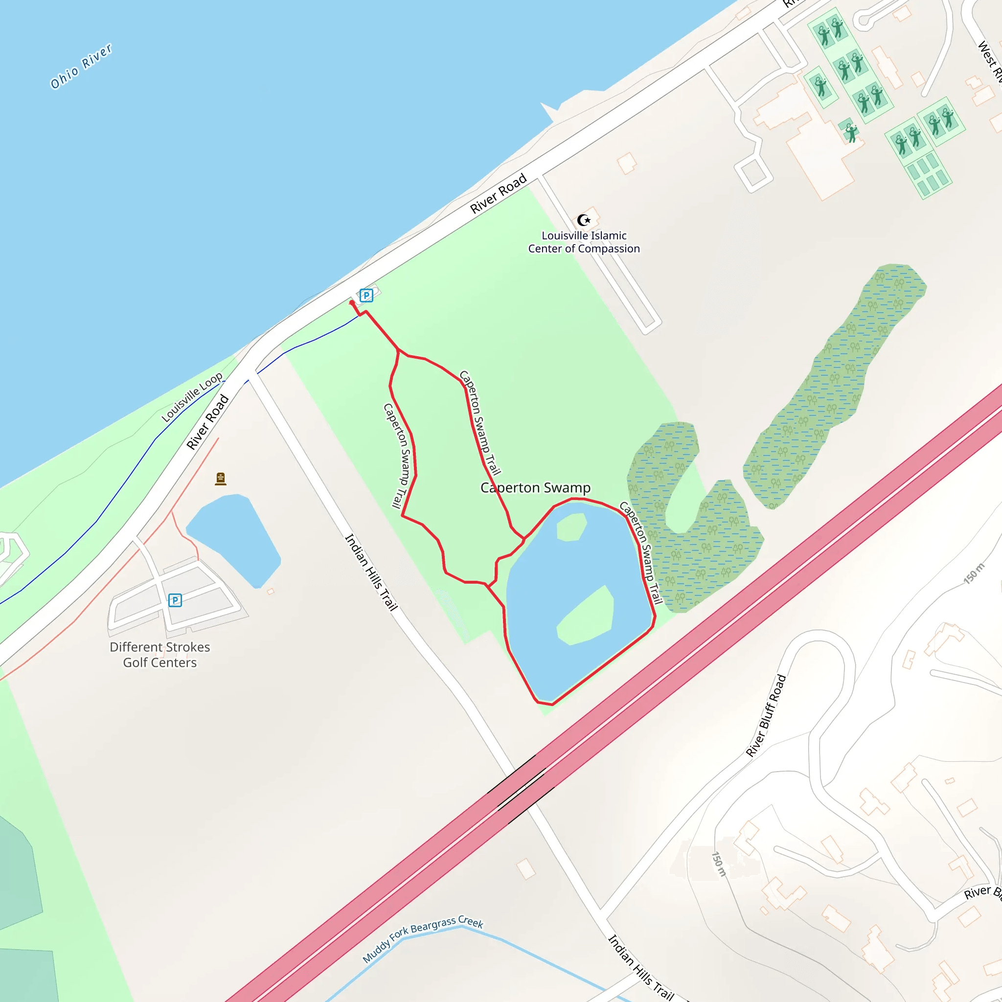Caperton Swamp Loop mobile static map