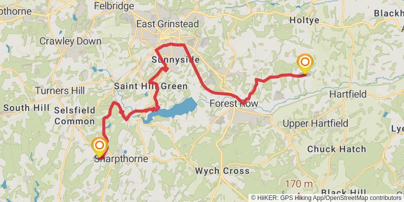 High Weald Landscape Trail stage 3 Map