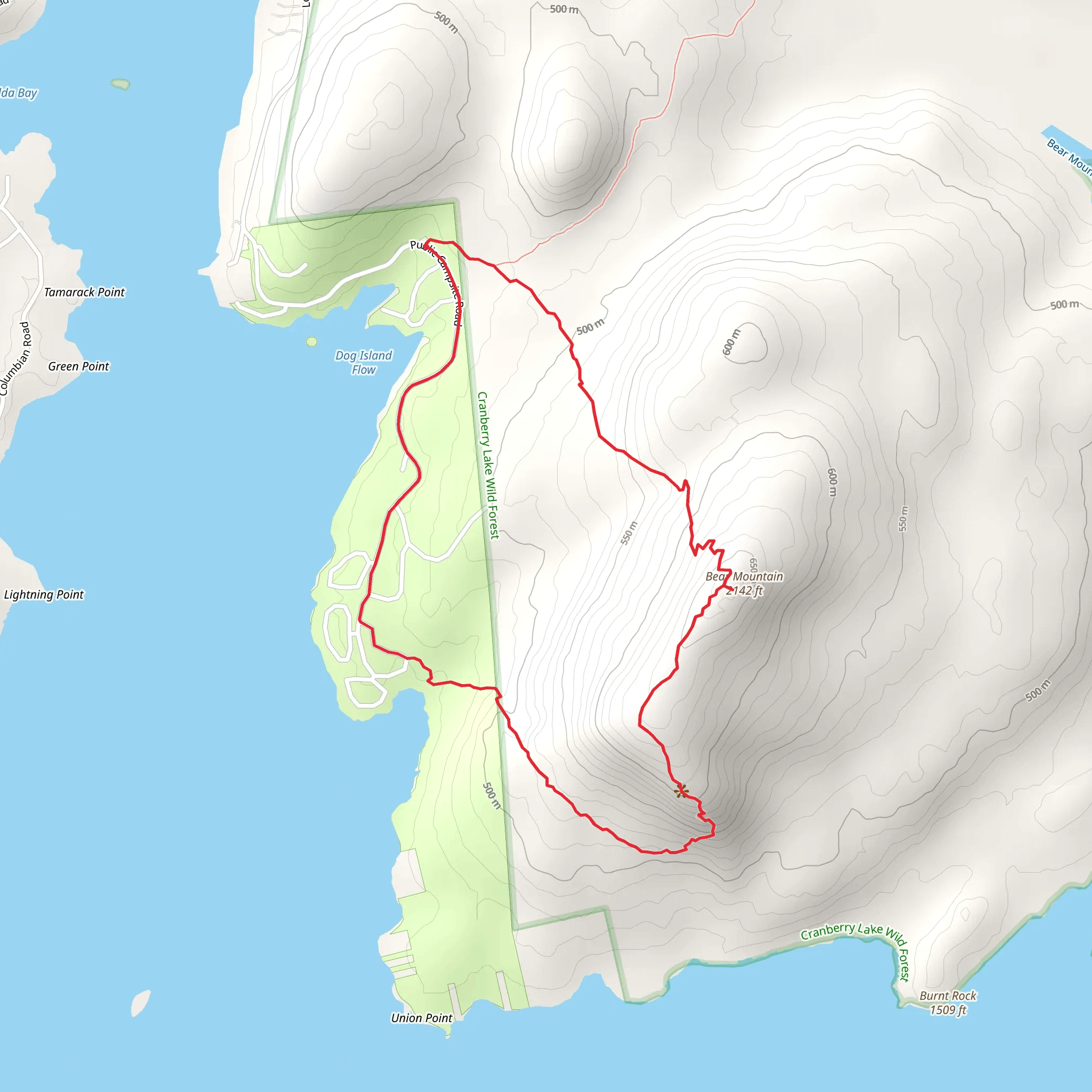 Bear Mountain Loop mobile static map