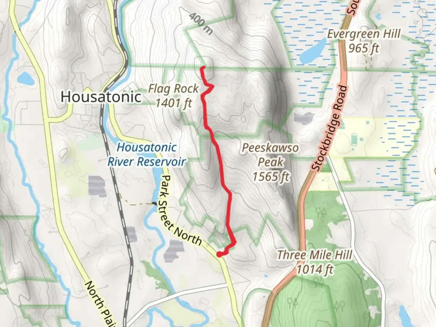 An image depicting the trail Unmaintained Trail via Willow's Trail and its surrounding area.