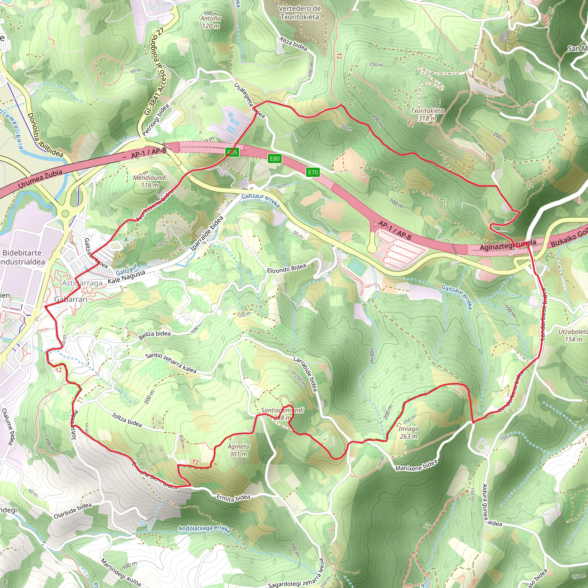 Astigarraga - The East Cairns PR GI 209 mobile static map