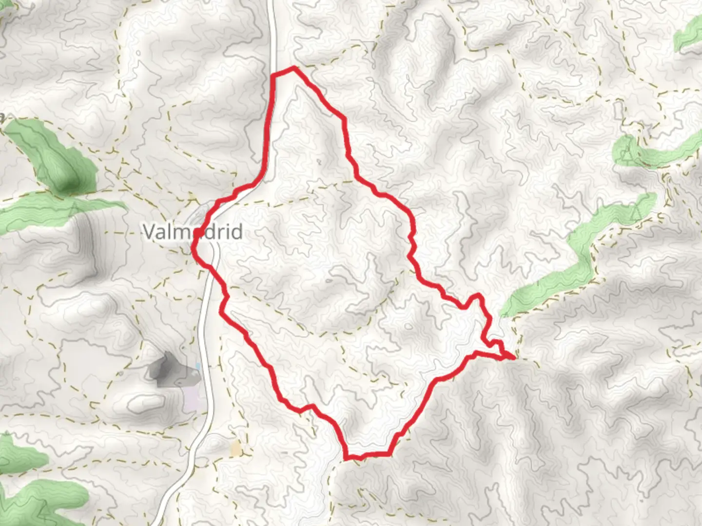 An image depicting the trail Return to Valdesimpor PR Z 083-b and its surrounding area.