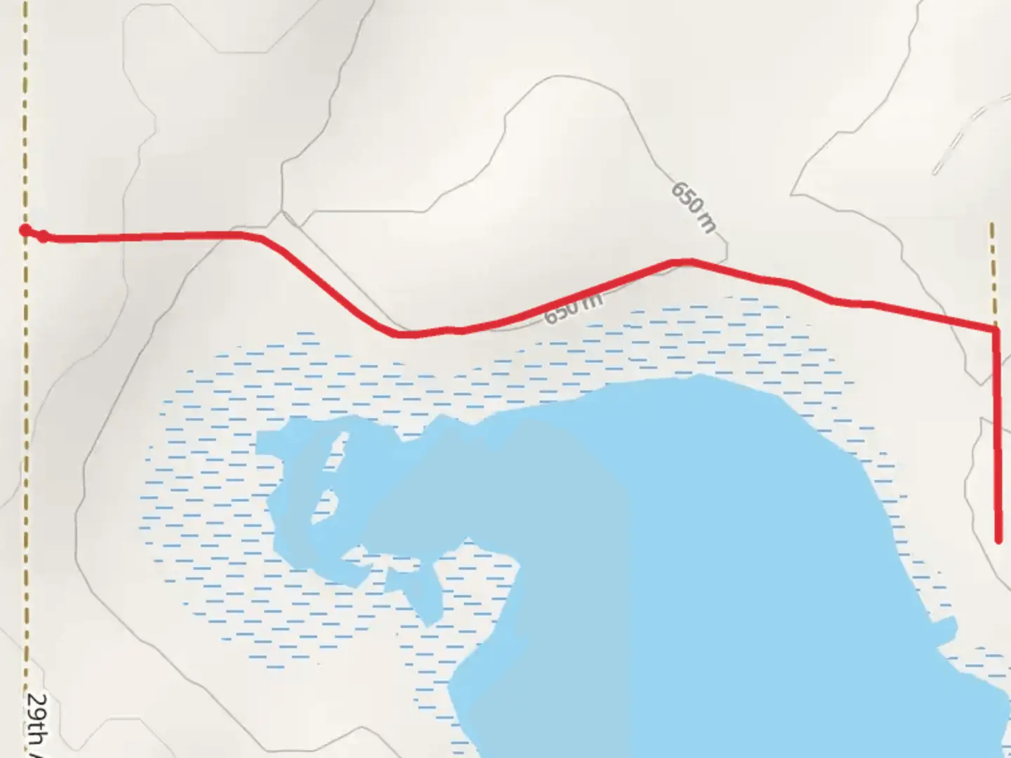 An image depicting the trail Lyde Lake North Walk and its surrounding area.