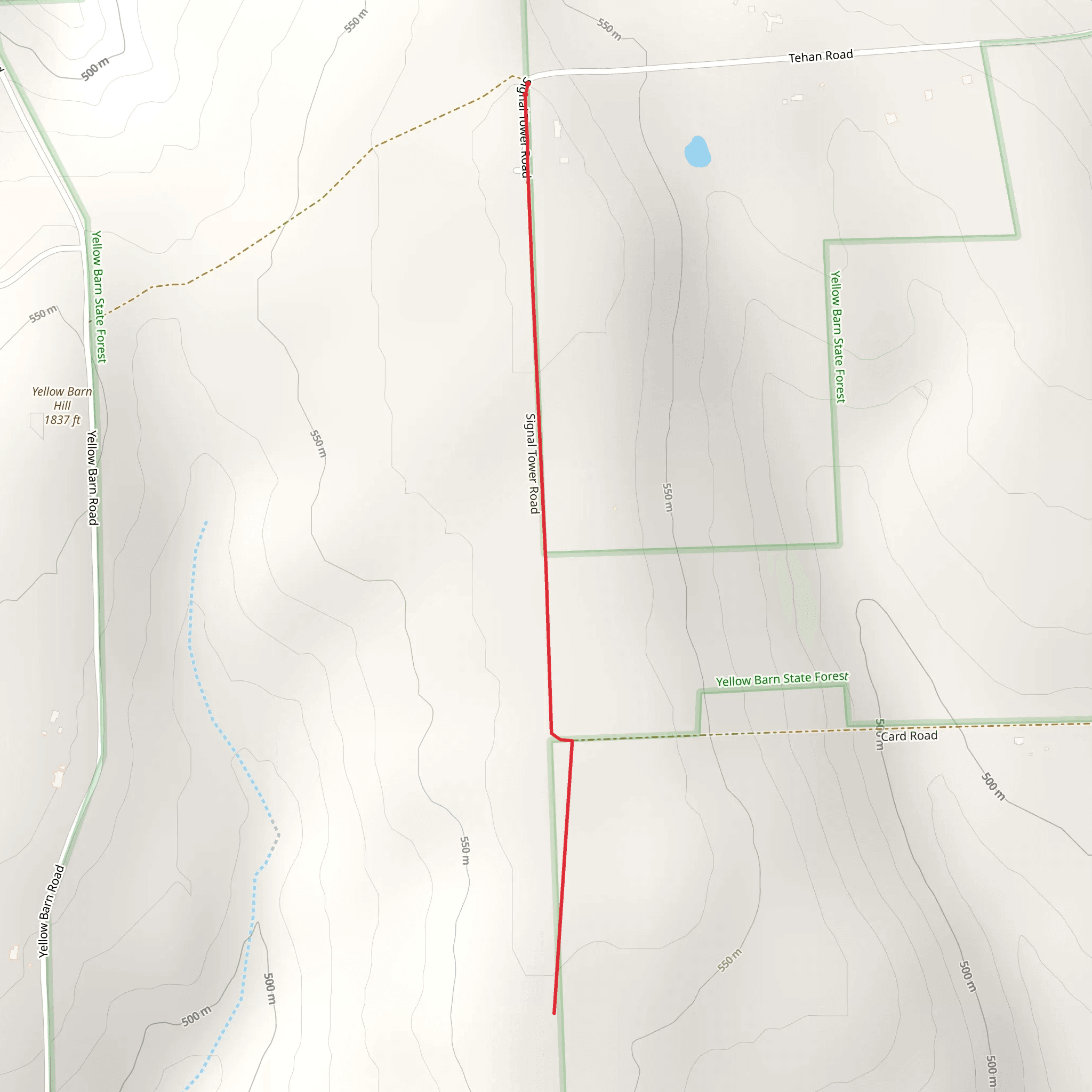 Signal Tower Road Trail mobile static map
