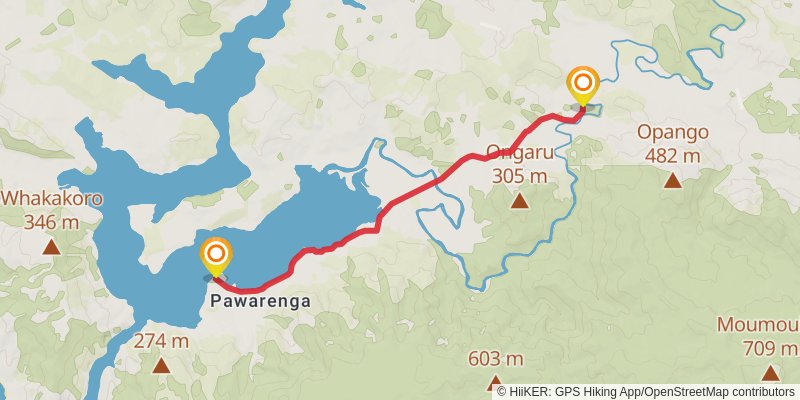 Warawara Track stage 3 Map