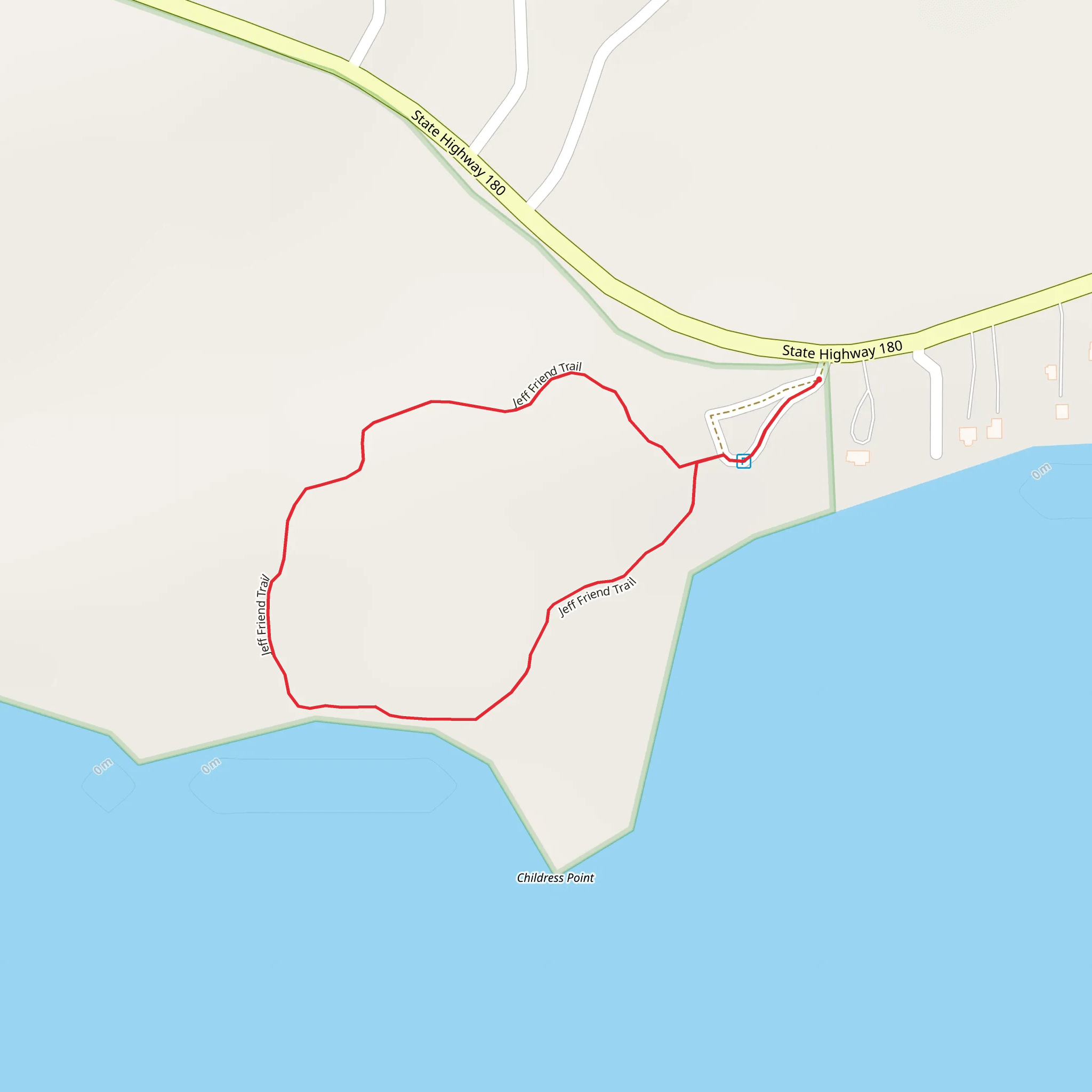 Jeff Friend Loop Trail mobile static map