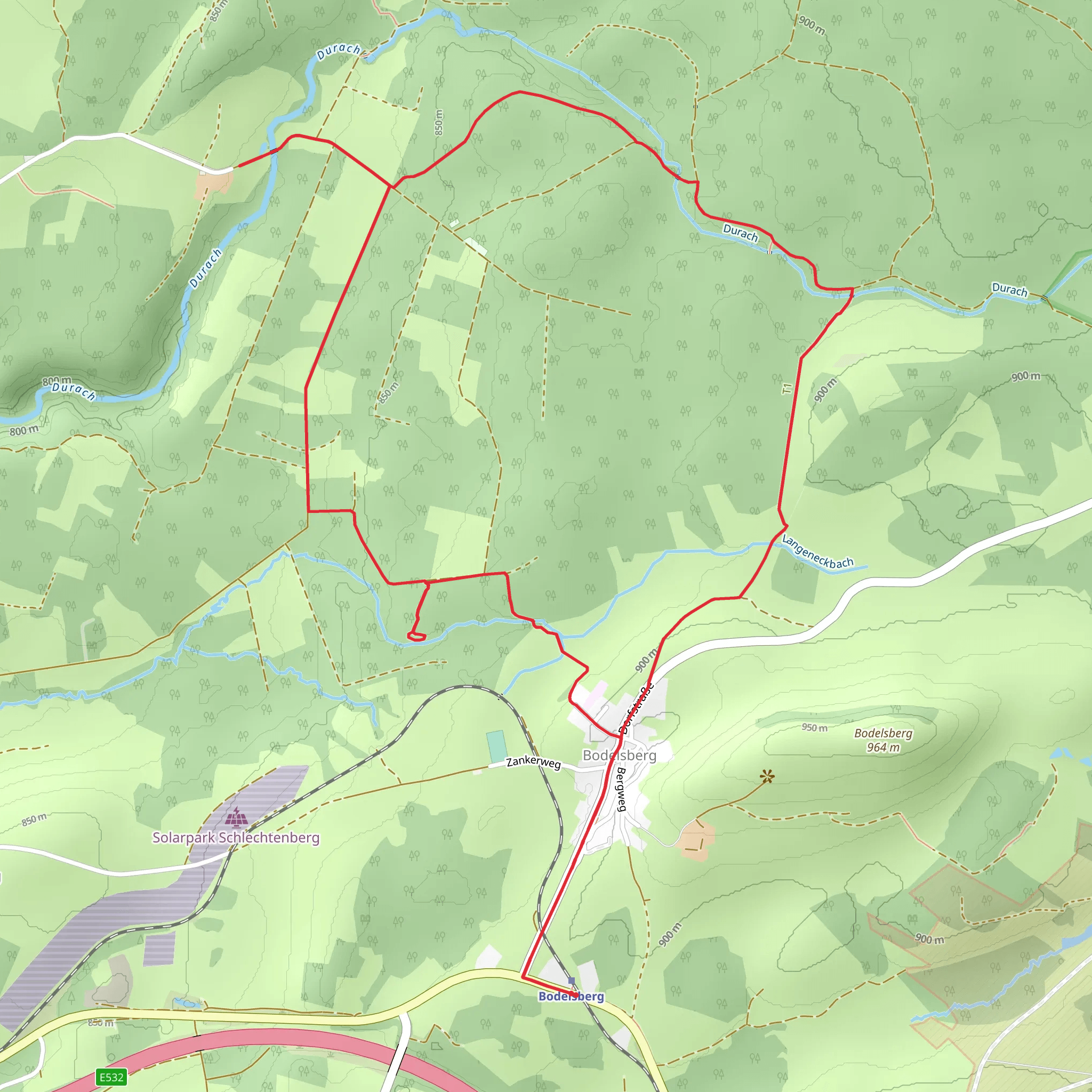 Baiernfliehburg Runde mobile static map