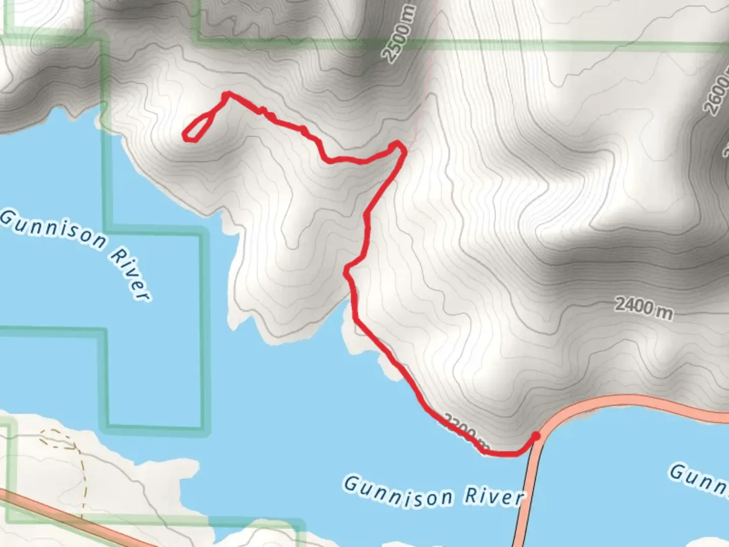 An image depicting the trail Dillon Pinnacles Trail and its surrounding area.