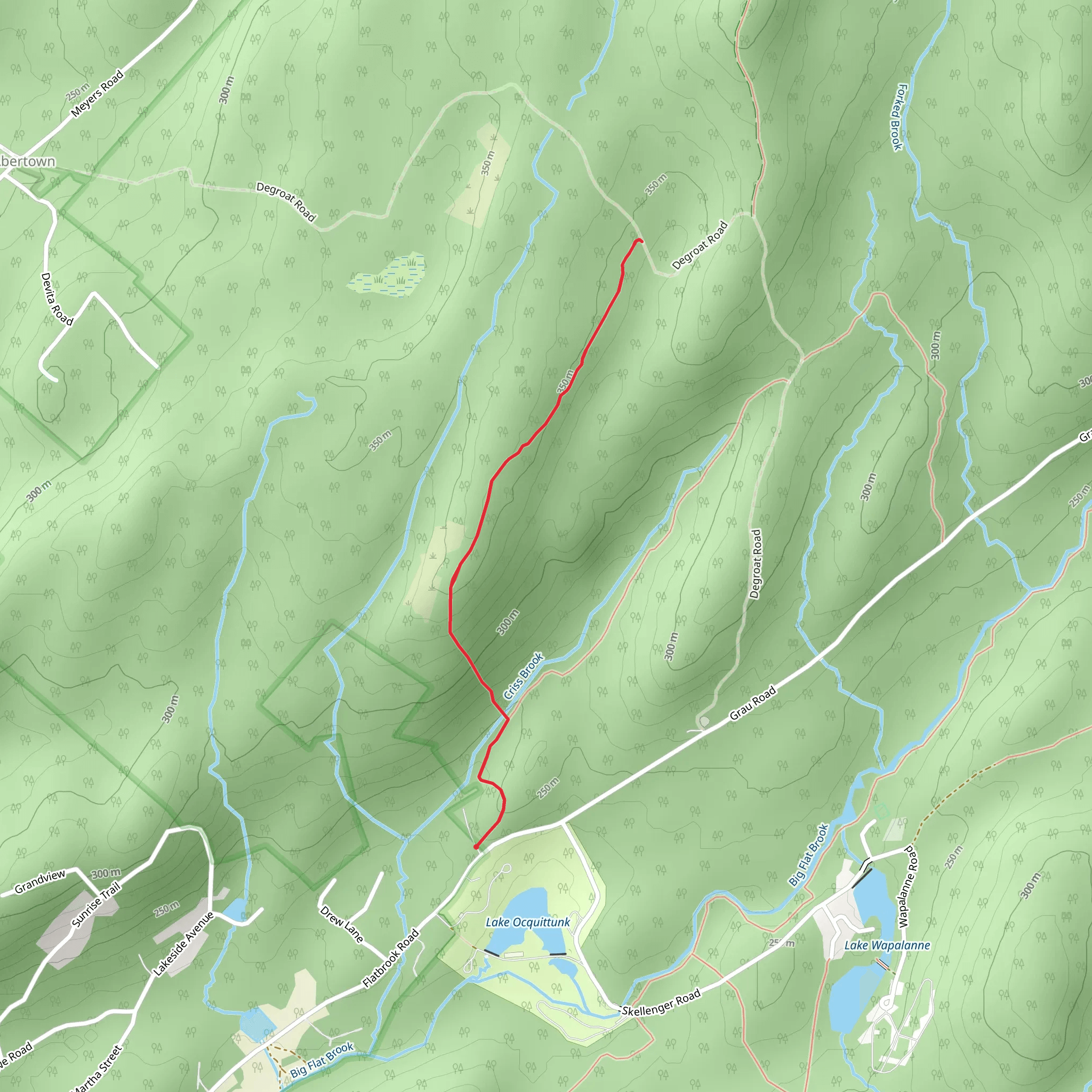 Crisis and Deep Root Trail mobile static map