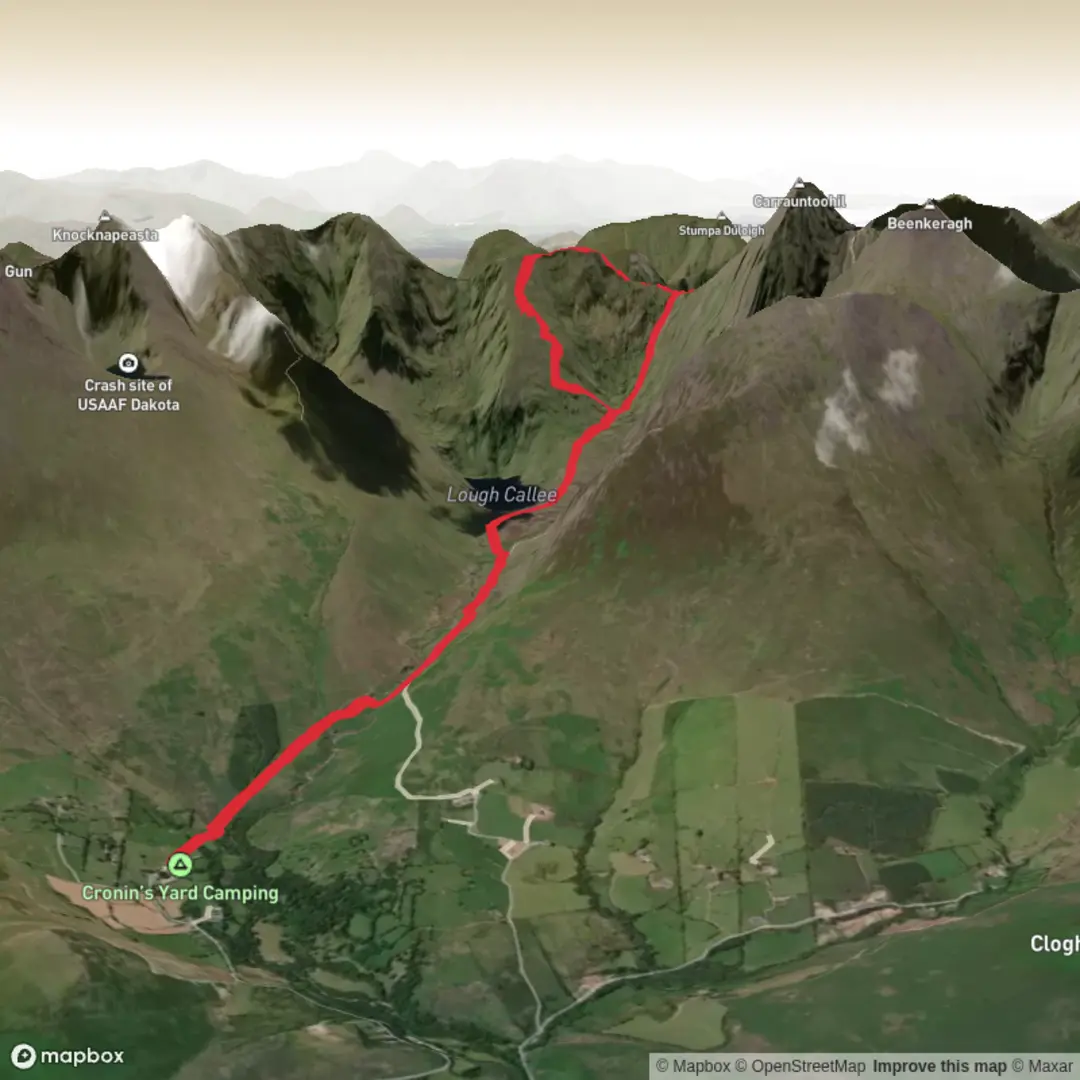 An image depicting the trail 2026 Reeks - Standard and its surrounding area.