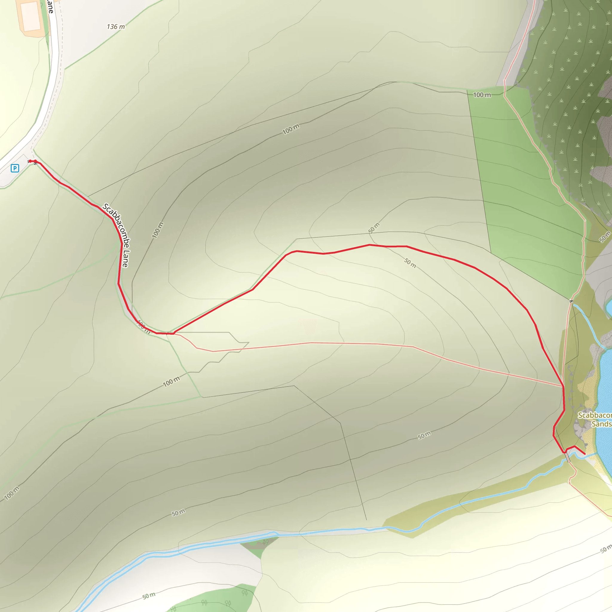 Long Sands Walk mobile static map