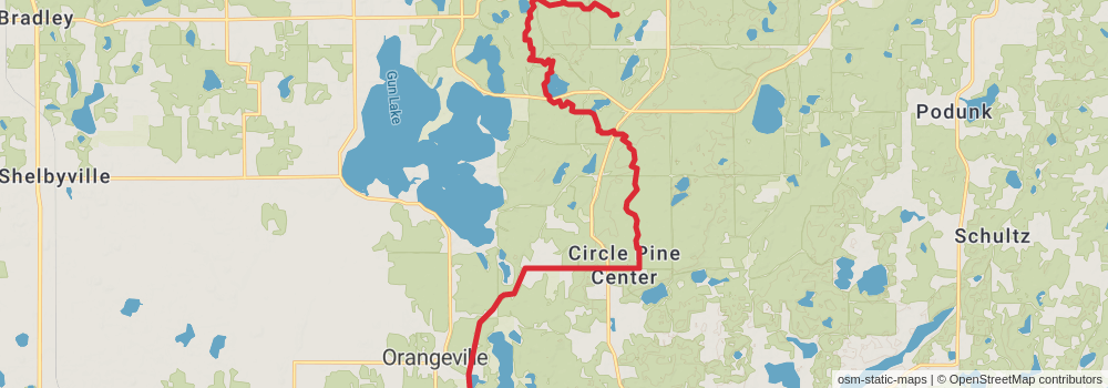 American Perimeter Trail - North Country Primary stage 40 Map