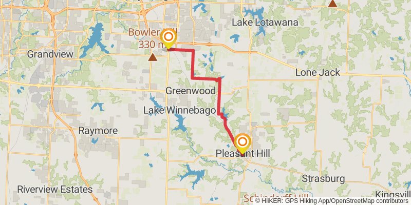 American Discovery Trail - Missouri stage 22 Map