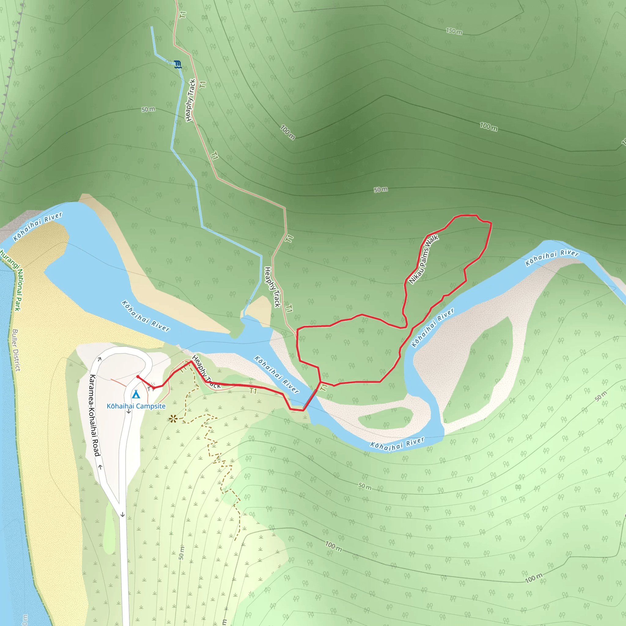 Nikau Walk mobile static map