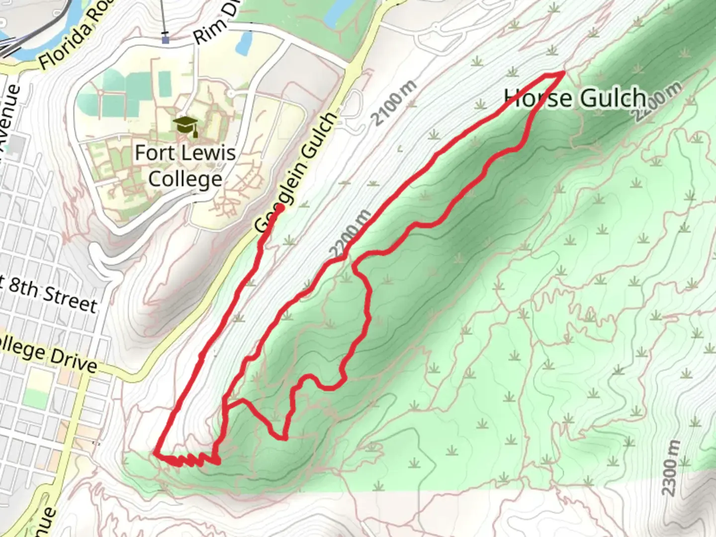 An image depicting the trail Tawker, Half Ridge Trail and Rocky Road Trail Loop and its surrounding area.