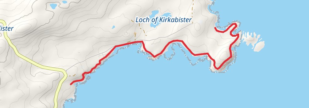 Coastal Walk of Shetland - East stage 5 Map