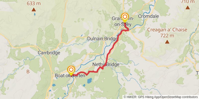 Speyside Way stage 5 Map