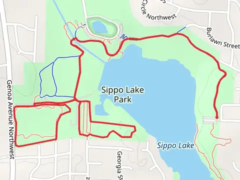 Wetland - Cottonwood - Lonesome Pine and Sippo Lake Trail