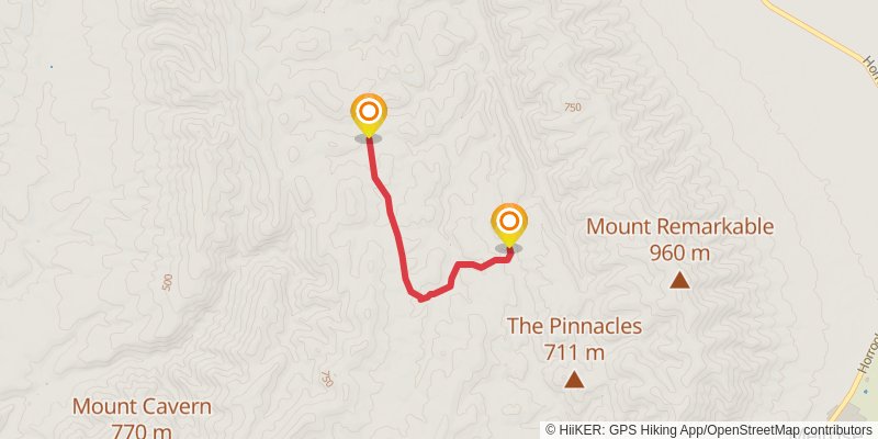 Black Range Trek alt 2 Map