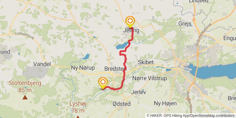 Hærvejen stage 17 Map