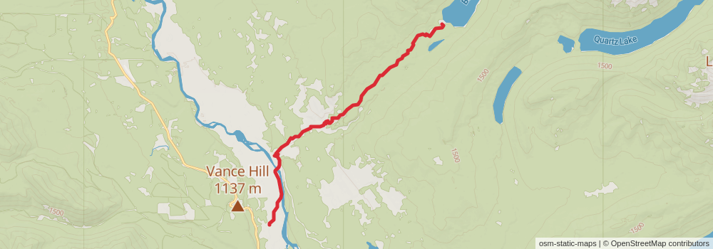 American Perimeter Trail - Rocky Mountains Primary stage 155 Map