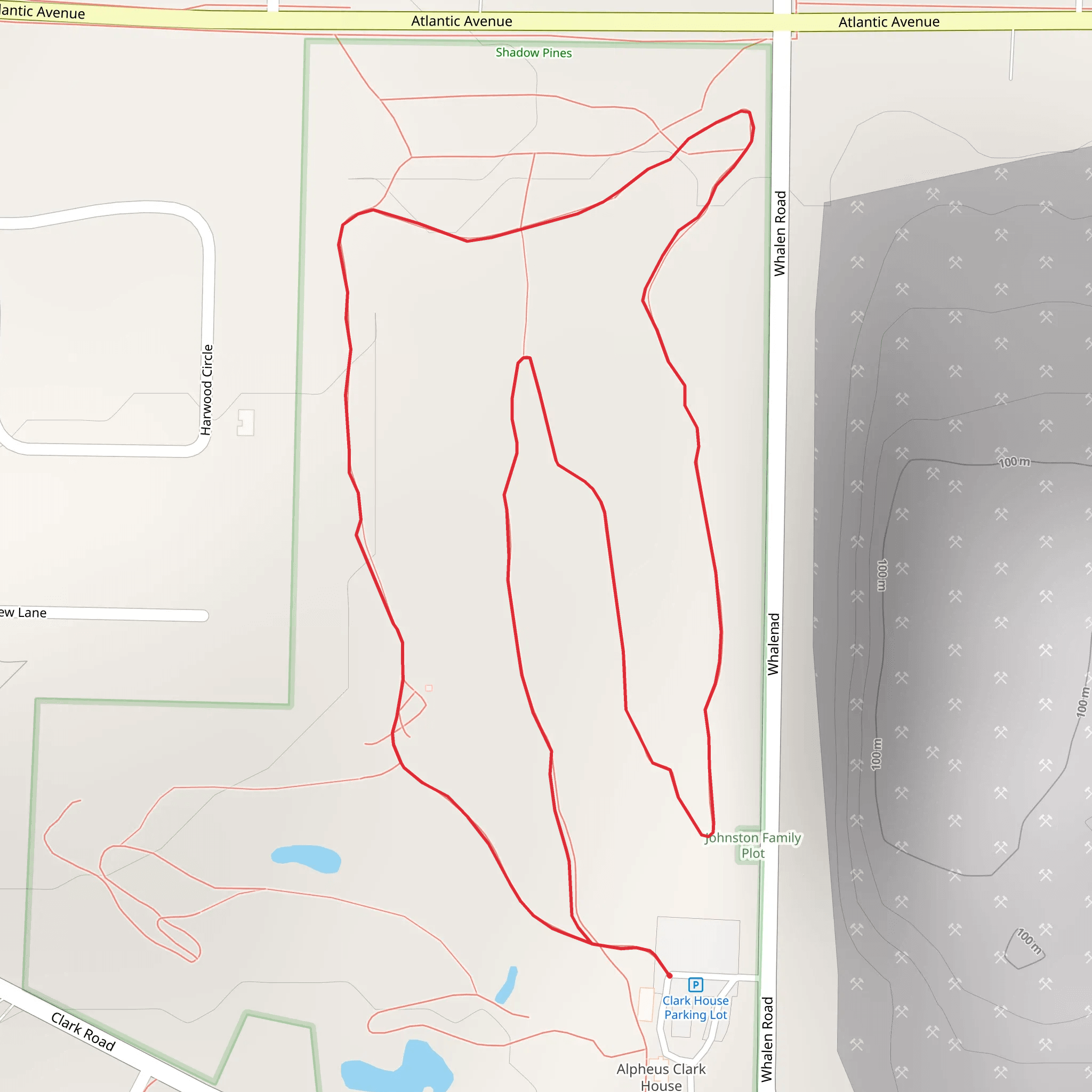 Johnston Loop from Whalen Road mobile static map