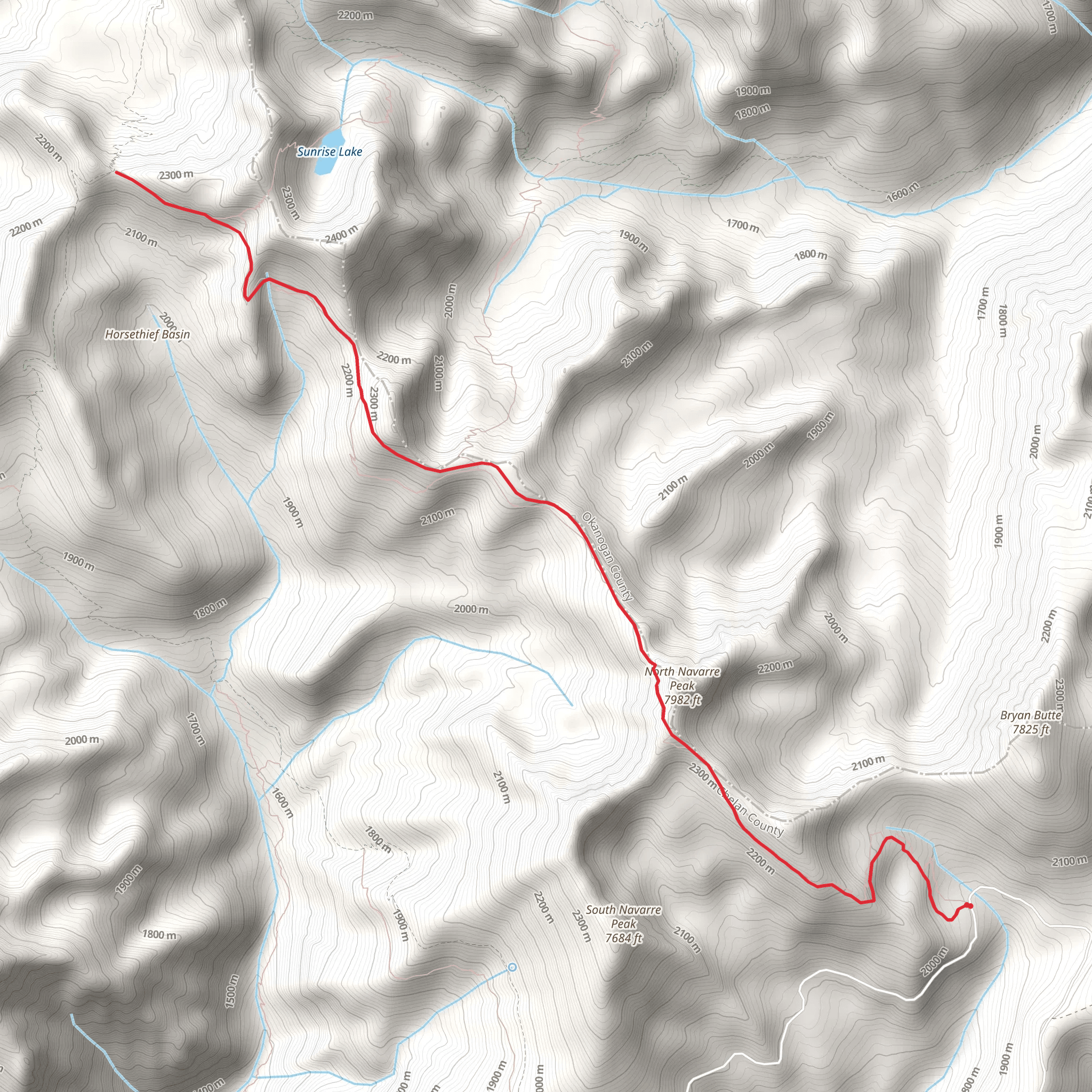 Summer Blossom Trail mobile static map