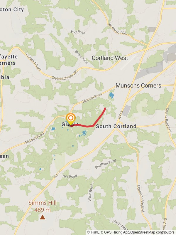 Gracie Road Trail mobile static map