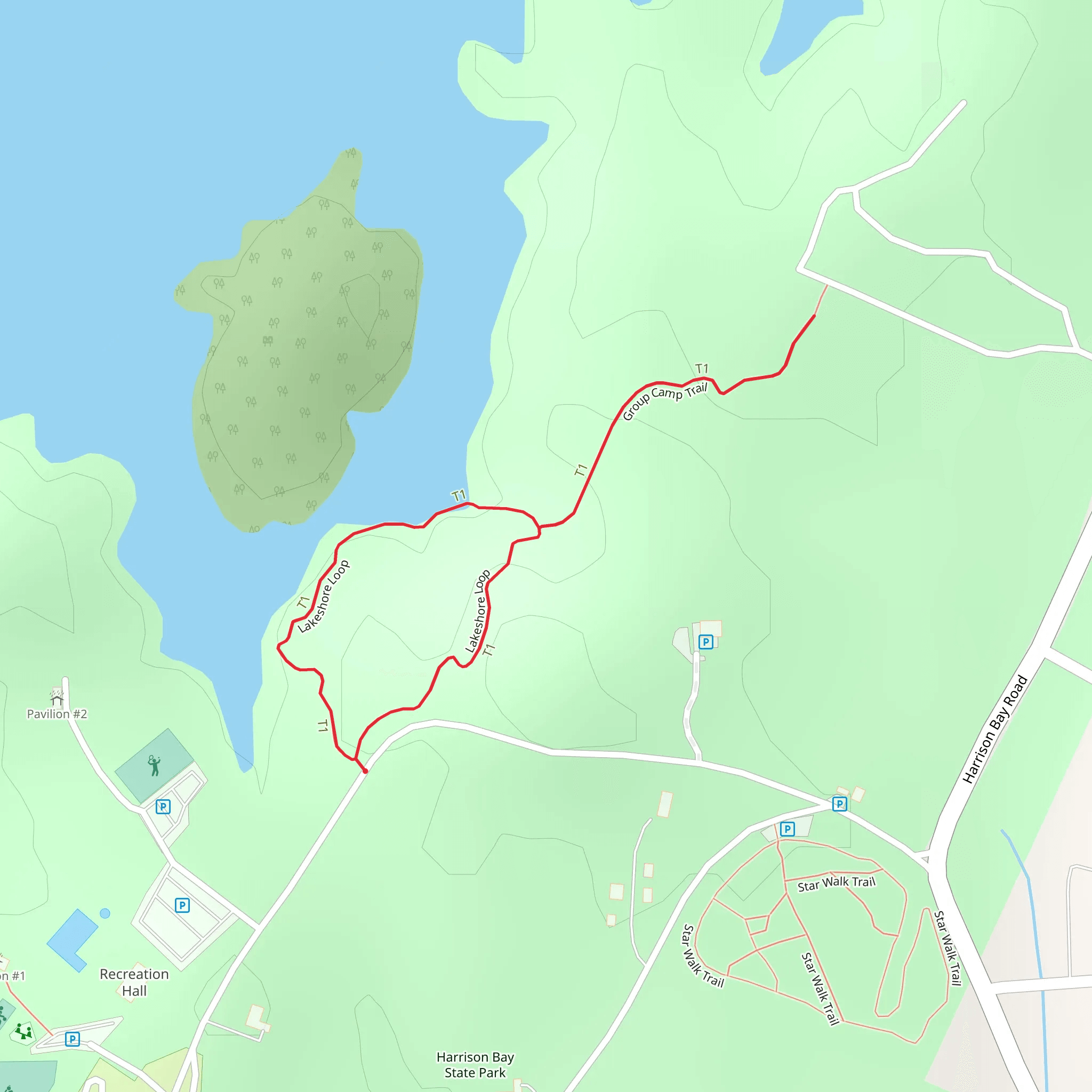 Lakeshore Loop mobile static map