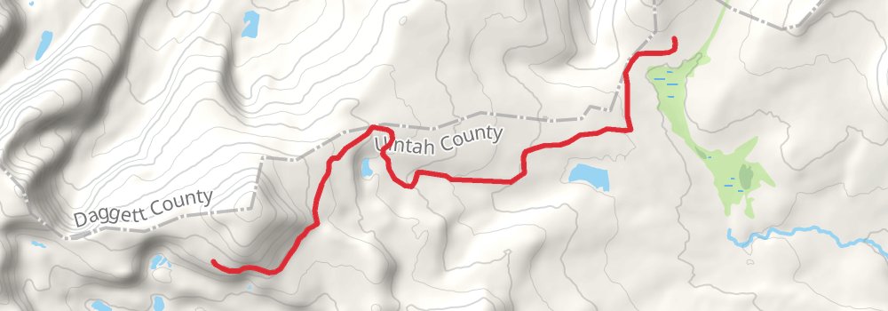 Uinta Highline Trail stage 3 Map