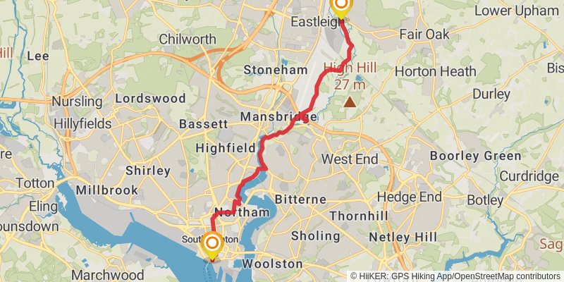 St James Way stage 6 Map