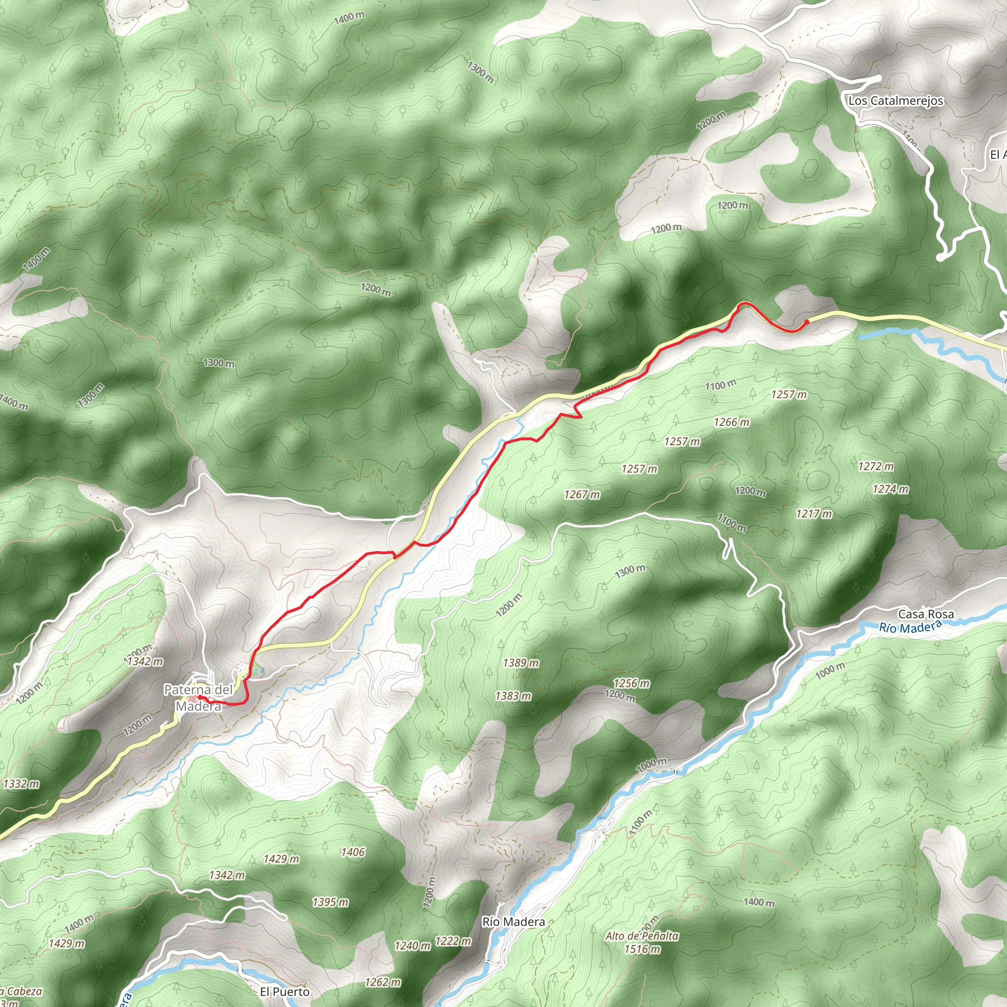 Mencal Trail mobile static map